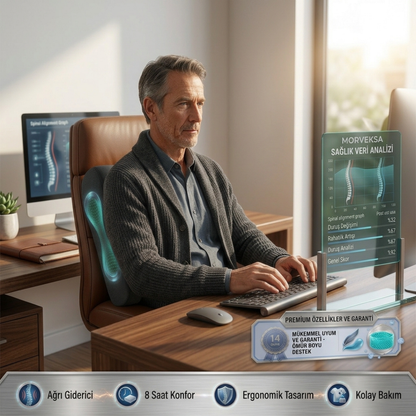 MORVEKSA® Ergonomik Bel Destek Yastığı