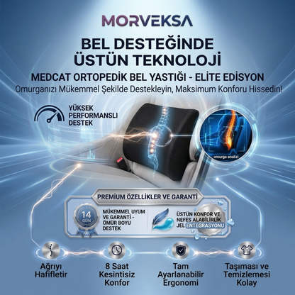 MORVEKSA® Ergonomik Bel Destek Yastığı